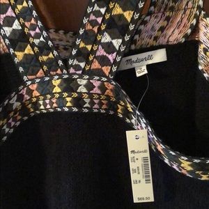 MADEWELL Embroidered Swing Sweater Tank - BNWT